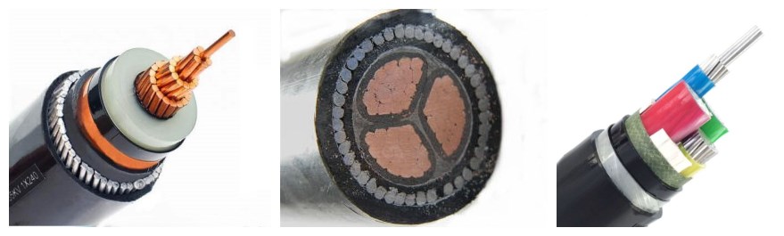 underground copper power cable
